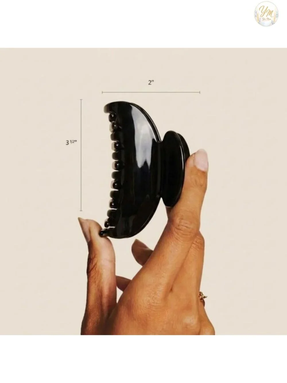 Luxury Acetate Claw Hair Clip, Handmade in France, Secure Slip-Free Hold